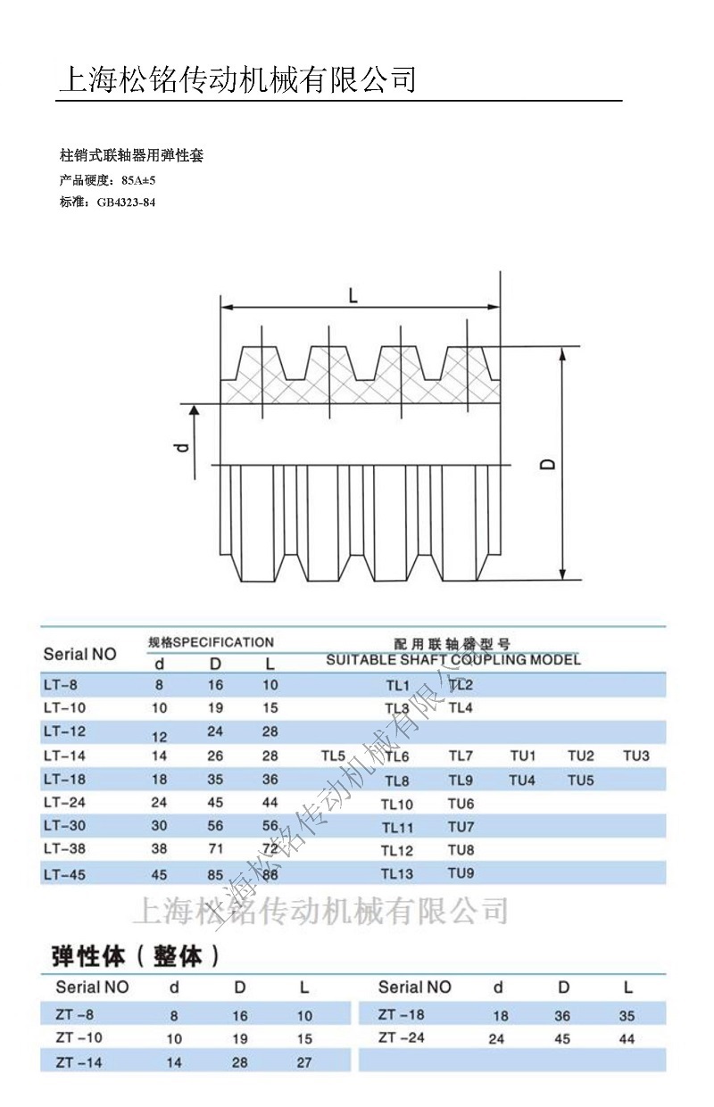 弹性联轴器柱销套配件参数.jpg