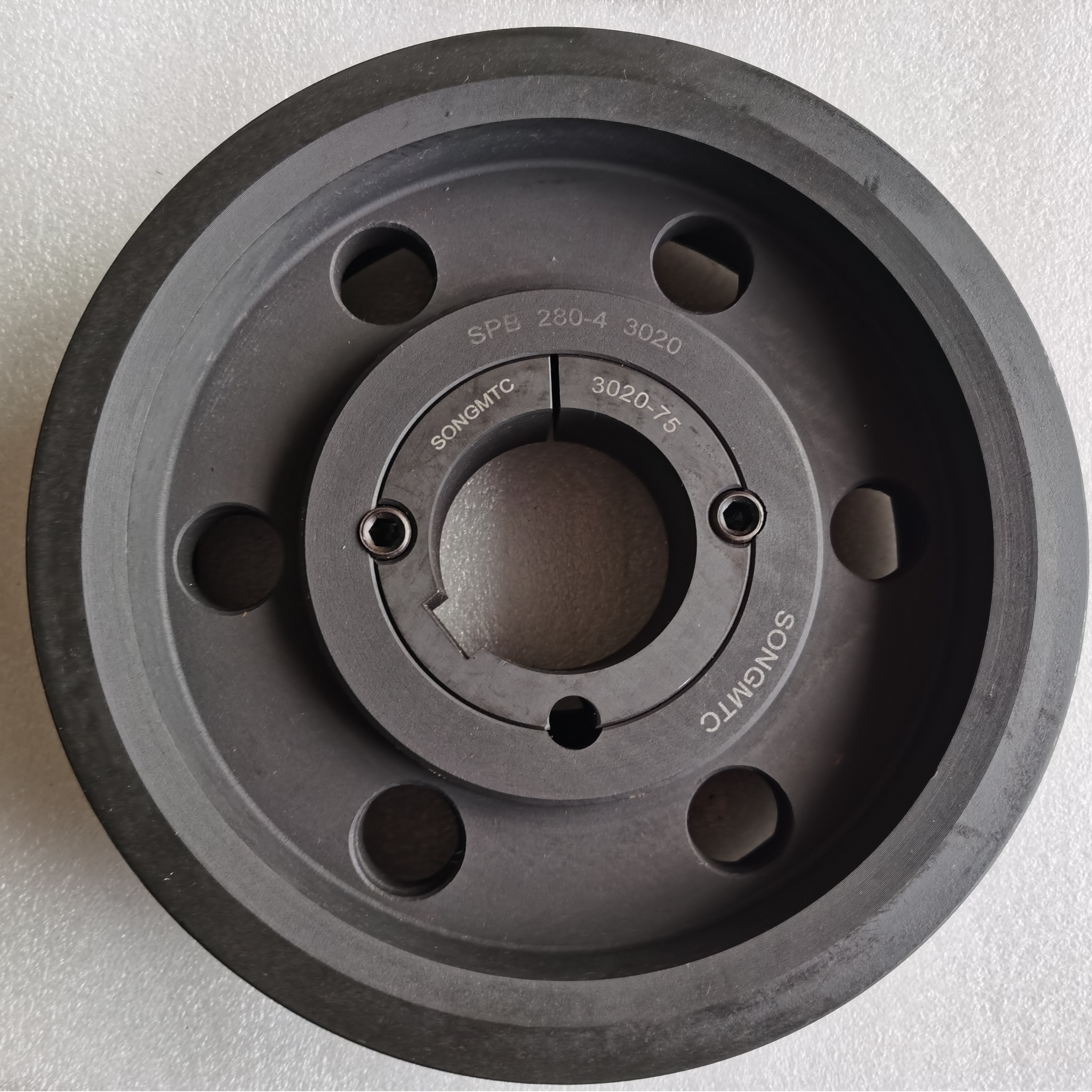 SPB280-4-3020-75锥套皮带轮 四槽铸铁 锥套型号3020 轴孔内径75mm