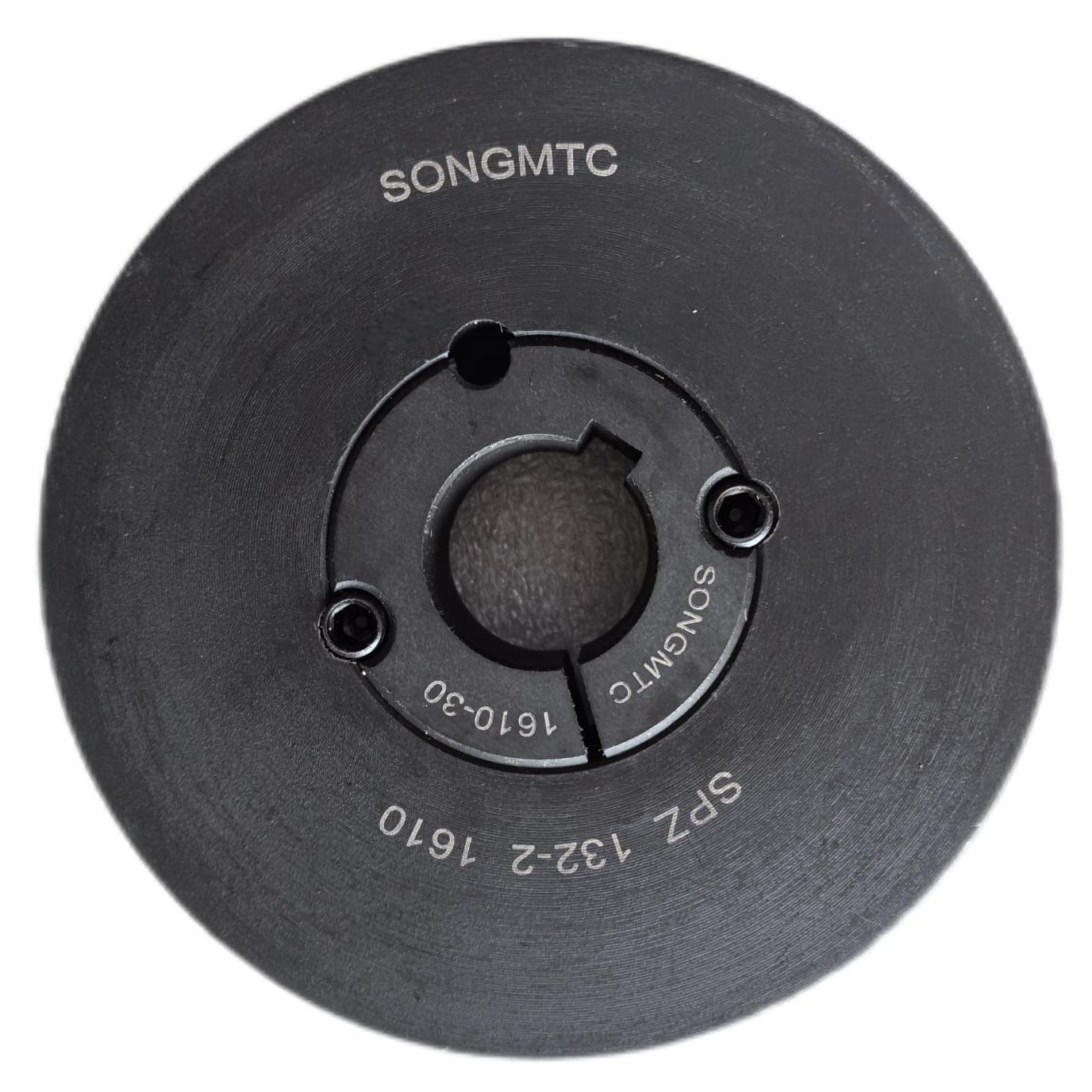 SPZ132锥套皮带轮SPZ132-02-1610欧标皮带轮 槽数：2槽 材质HT250 锥套型号：TB1610